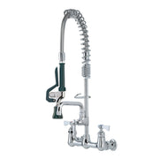Royal Series 8" Space Saver Pre-Rinse w/Faucet by Krowne – 13"L x 27"W x 4"H, Brass, Chrome, Model 18-706L