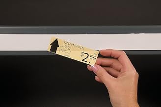Aigner 481006 1" x 48" Label Holder, Clear Strip, 6/Pk