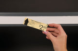 1" x 48" Label Holder by Aigner – Small, Plastic, White, Pack of 6, Model 481006
