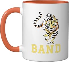Bloomfield High School Bengals Band Ceramic Mug, Orange/White, 11oz
