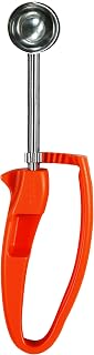 Zeroll 2100-EX Universal Extended Length EZ Disher Food Portion Control Scoop Designed for Right or Left Hand Use Dishwasher Safe, 1 3/26-Inch, Orange