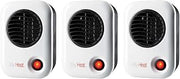 Lasko MyHeat Personal Desk Ceramic Space Heater, 200 Watt, White, 3-Pack