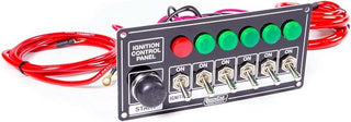 QuickCar Racing Products 50-866 Ignition Panel Blk w/Start But. 5 ACC. & Lights