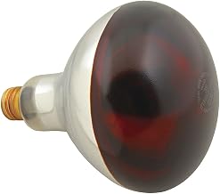 FMP Red Glass 250 Watt Safety Coated Food Warming Bulb
