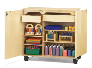 Mega Supply Cabinet by Jonti-Craft – 47.5 inches (W) x 24 inches (D) x 46 inches (H), Acrylic, Model 9511JC