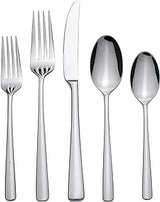 Oneida Doublet 20-Piece 18/0 Silverware Set for 4, Flatware | mirror finish, dishwasher safe | includes knives, forks, and spoons | cutlery set for kitchen and dining