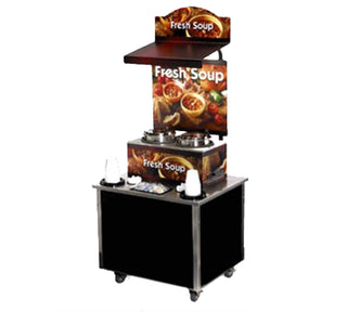 Cayenne® Country Kitchen Theme Soup Kiosk by Vollrath – Country Kitchen, Aluminum, Black, Model 3702803