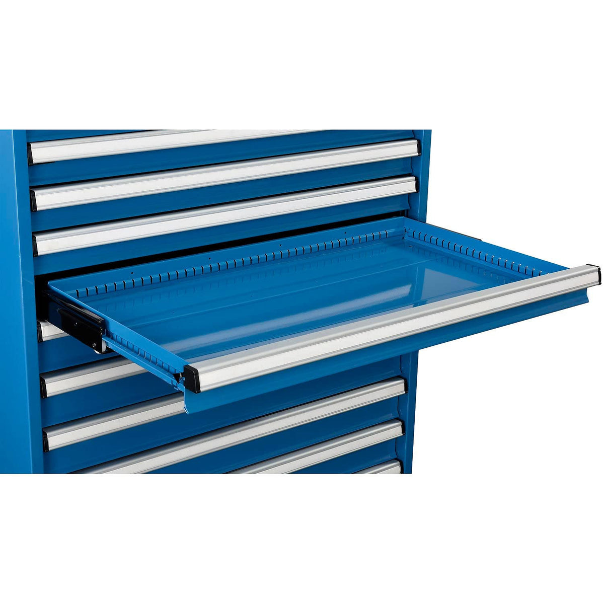 14 Drawer Modular Cabinet by Global Industrial – 24"L x 36"W x 57"H, Alloy Steel, Blue, Model 298451BL