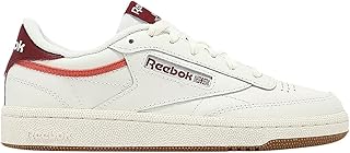 Reebok Women's Club C 85 Chalk/Maroon/Coral Maroon Sneakers 100201284, 7
