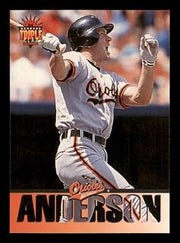 Baseball MLB 1994 Triple Play #151 Brady Anderson #151 NM Orioles