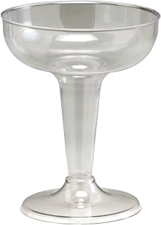 Creative Converting Plastic Champagne Cups 4 Ounces 6/Pkg-Clear