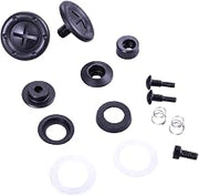 RaceQuip 205991RQP Helmet Hardware - Pivots/Posts/Screws Included - Black - Kit