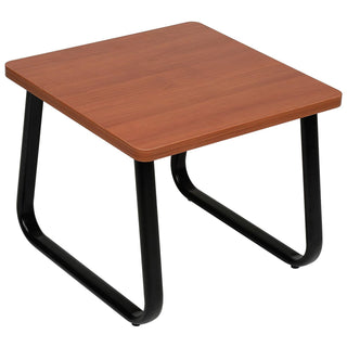Square Coffee Table by Global Industrial – Pvc,Steel, Cherry/Black, Model AD92020PC-C3