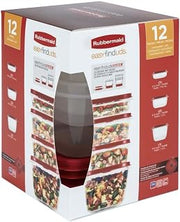 Rubbermaid Set of 12 Easy Find Vented Lids Food Storage Containers