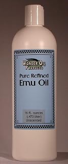 16 fl. ounces 100% Pure Triple Refined Emu Oil