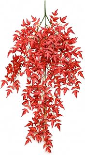 Artificial Vine Wall Hanging, Construction, Faux Garland, Home Wall Decoration, for Small Business Owners, Red, Style to 4