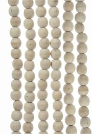 Kurt S. Adler 9-Foot Natural Wood Beaded Garland