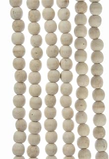 Kurt S. Adler 9-Foot Natural Wood Beaded Garland