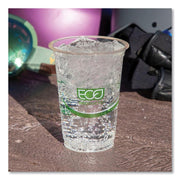 GreenStripe Renewable & Compostable Cold Cups - 12oz. by ECO PRODUCTS – 12 ounces, Plastic, Clear, Pack of 1000, Model ECP EP-CC12-GS