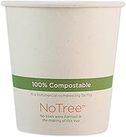 World Centric NoTree Paper Hot Cups, 10 oz, Natural, 1,000/Carton (CUSU10)