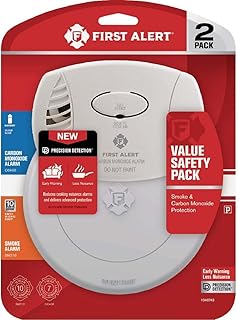 First Alert Battery-Powered Photoelectric Smoke and Carbon Monoxide Combination Pack, SM210/CO400