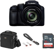 Panasonic LUMIX FZ80D 18.1MP Point & Shoot Digital Camera Bundle with SanDisk Ultra 32GB Memory Card, Slinger Shoulder Bag, Camera Wrist Strap