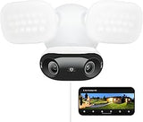REOLINK PoE Security Camera Elite Pro Floodlight PoE, 16MP Dual Lens, 180° | 2800 Lumens Lighting, Infrared Night Vision, Local AI Video Search, Smart Detection, 24/7 Recording with Motion Track