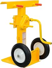 Global Industrial Hand Crank Trailer Jack Stand, Yellow, Steel, 41" - 55" H