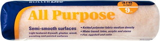 RollerLite 9AP038 All Purpose 100% Polyester Standard Roller Cover for Semi-Smooth Surfaces, 9-Inch x 3/8-Inch NAP