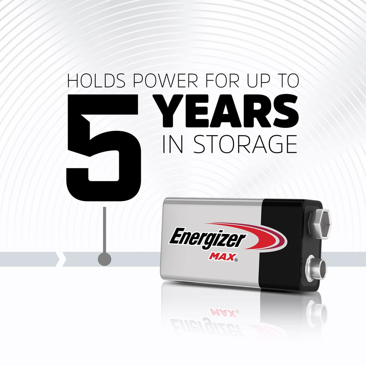 MAX 9V Battery (1 Pack) by Energizer – 1, Multicolor, Pack of 3, Model 522BP