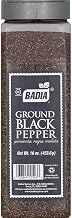 Badia Ground Black Pepper, 16 Ounce Bottle - 6 per case.