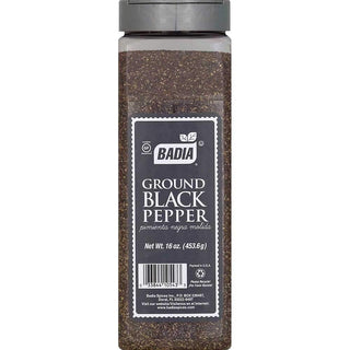 Ground Black Pepper by Badia – 16 Ounce (Pack of 6), Pack of 6
