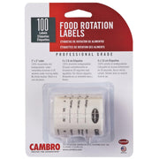 Store Safe Dissolvable Food Labels (11-0004) Category: Stickers and Seals by Cambro – 2 x 3 inch, Paper, White, Model 23SL