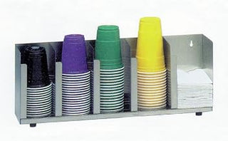 Dispense-Rite SH-1 Optional Side Straw Attachment Section for CTLD Series Dispensers, Stainless Steel, 5" H x 4-1/8" W x 5" D