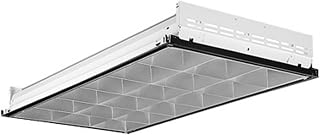 Lithonia Lighting 2PM3N G B 2 U316 9LD MVOLT GEB10IS 2-Light Fluorescent Parabolic, Silver