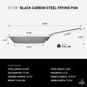 Matfer 17 7/8" / Gray / Frying Pan Woks & Stir-Fry Pans