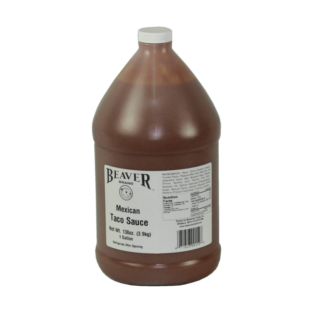 Mexican Taco Sauce by BEAVER – 138 ounces, Pack of 4