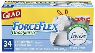 CLO78997CT - Glad ForceFlexPlus Large Trash Drawstring Bags