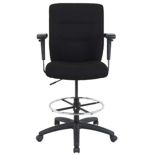 Global Industrial Drafting Stool by Sim Imports – Black, Model GF-81134H