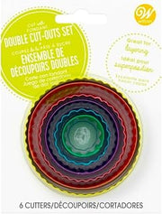 Wilton 6093100 Round Cookie Cutter Set - 6 Piece