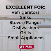 Stainless Steel Cleaner & Polish Aerosol 17 oz - 6 Pack by Weiman – 17 Ounce (Pack of 6), Clear, Pack of 6, Model 49CT