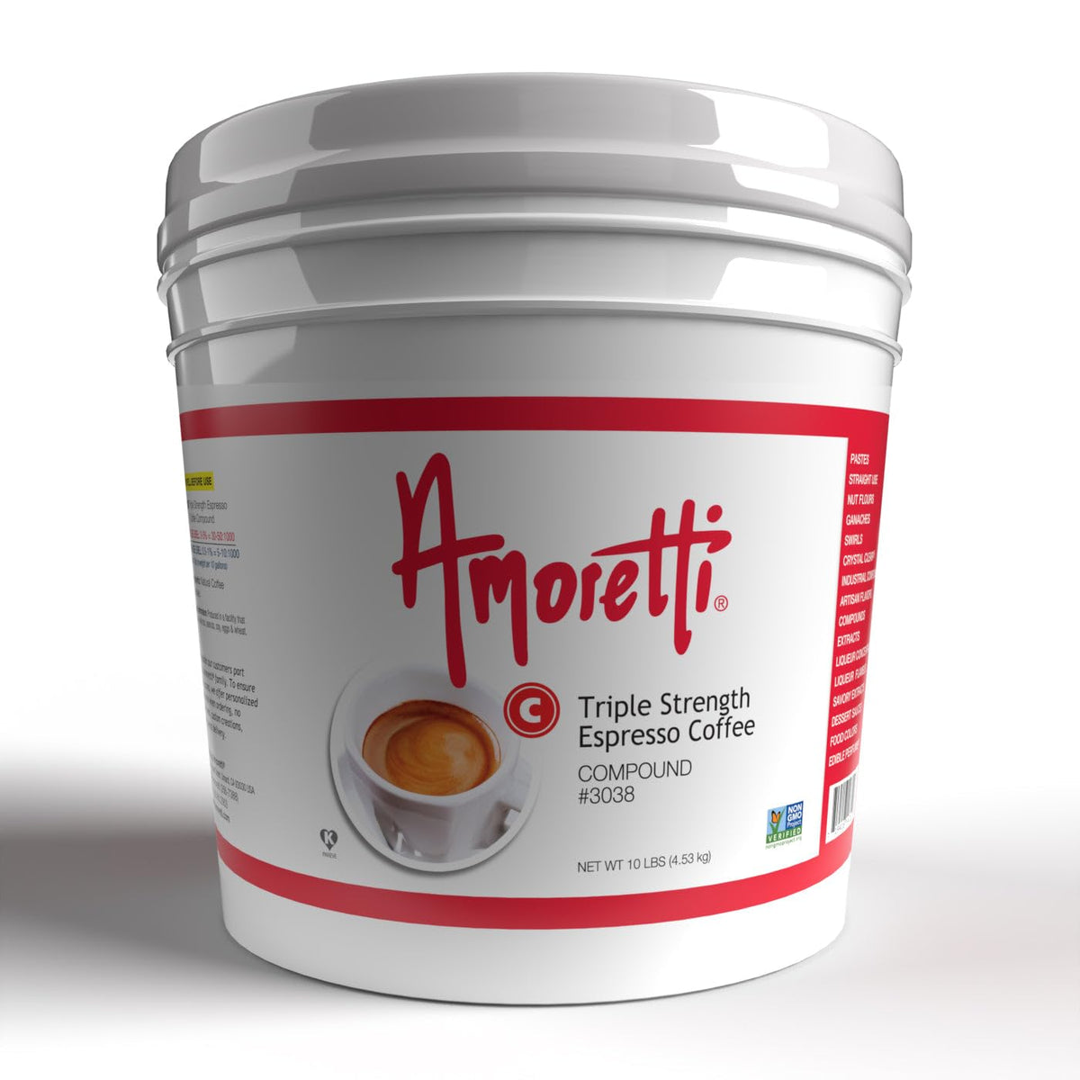 Triple Strength Espresso Coffee Compound 8 oz - Natural Flavors by Amoretti – 8 Ounce (Pack of 1)