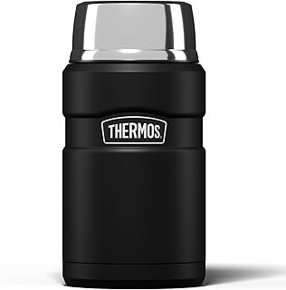 Thermos Stainless King Matt Black Food Flask (710ml) 14h Hot | 24h Cold