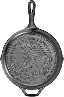 Lodge Cast Iron Skillet with American Flag Design, 10.25 Inches