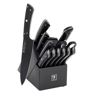 Noir 13 piece Black Knife Block Set by HENCKELS – 13-pc, Stainless Steel, Black, Pack of 13, Model 1035098