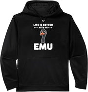 Bird Emu Fan, Life Is Better With An Emu Performance Hoodie