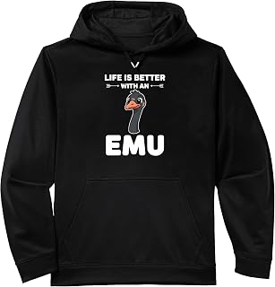 Bird Emu Fan, Life Is Better With An Emu Performance Hoodie