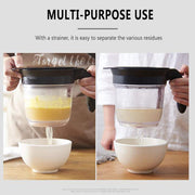 HSZJsto Fat Separator, 4-Cup Bottom Release, Clear Plastic