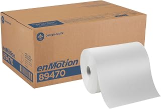 Georgia‑Pacific (by GP PRO) 10 in 800 Linear Feet Recycled Paper Towel Roll, White, 6‑Roll Case Paper Towel Rolls, 89470