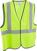 Global Industrial Class 2 Hi-Vis Safety Vest, Solid Polyester, Lime, S/M